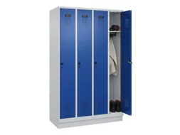 locker,HxBxD 1950x1200x500mm,4vak,vak B 300mm,draaigrendel,sokkel