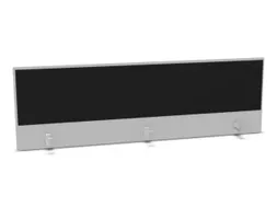 opzetpaneel bureau aanbouw achter MP-lichtgrijs BN8033-zwart 1800mm