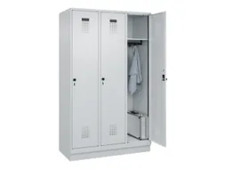 locker,HxBxD 1950x1200x500mm,3vak,vak B 400mm,draaigrendel,sokkel