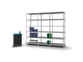 magazijnstelling,aanbouwveld,HxBxD 2500x1000x600mm,vaklast 200kg - 3