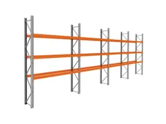 palletstelling,basis+3xaanbouw,HxBxD 3990x11300x750mm,vakl. 3000kg