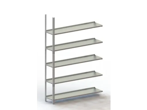 magazijnstelling,aanbouwveld,HxBxD 1850x1252x304mm,vaklast 80kg