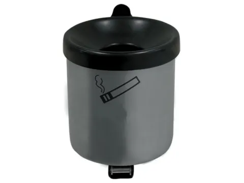 Veiligheidswandasbak Staal 0.6 liter Hxd 100x90mm Kantelbaar Zilver