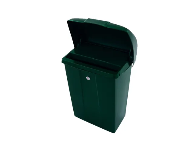 Brievenbus Vepa Bins met klep kunststof groen