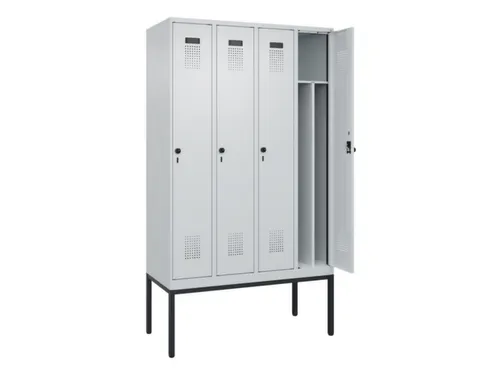 locker voor scheiding van kleding,HxBxD 2120x1200x500mm,4vak