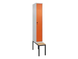 locker voor scheiding van kleding,HxBxD 2120x300x815mm,1vak