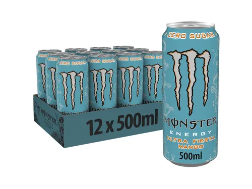 Energiedrank Monster ultra fiesta mango suikervrij blik 500ml
