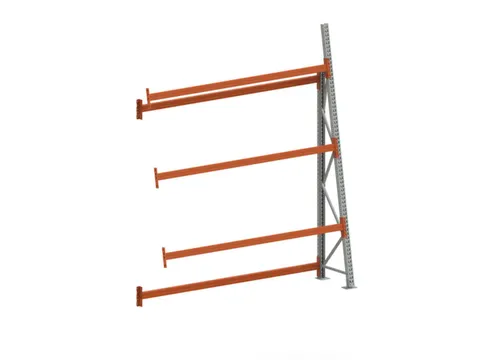 magazijnrek voor profielen,aanbouwveld,eenzijdig,HxBxD 3300x2700x700mm