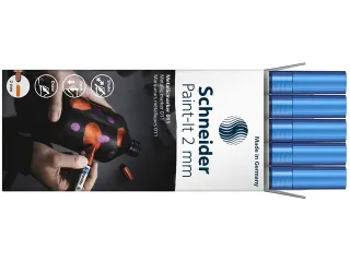 Metallic marker Schneider Paint-It 011 2mm blauw metallic - 6