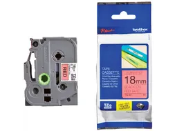 Labeltape Brother P-touch TZe-441 standaard 18mm zwart op rood