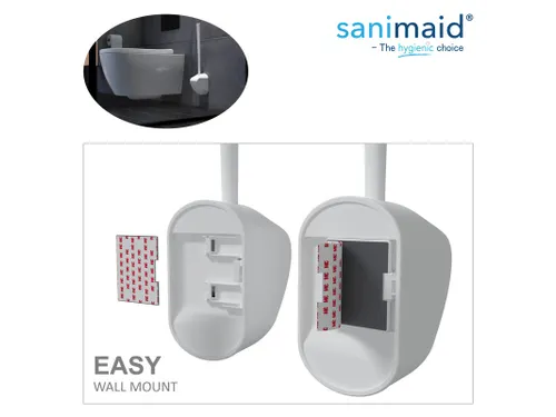 Sanimaid Paris toilet cleaner Wit Met Muurhouder