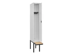 locker met bank,HxBxD 2120x300x815mm,1vak,vak B 300mm,cilinderslot