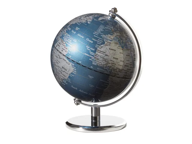 TROIKA Wereldbol Gagarin 13cm Chroom Blauw-zilver