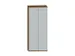 Kantoorkast 1920x800x430mm Decor Romp Noten Decor Front Lichtgrijs