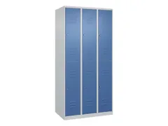 dubbeldekse locker,HxBxD 1850x900x500mm,3x2vak.,vak B 300mm,cil.-slot