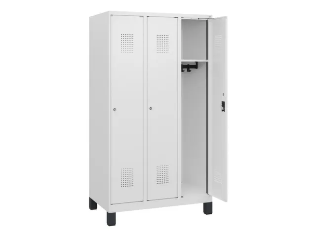schoollocker,HxBxD 1630x900x500mm,3vak,vak B 300mm,cil.-slot,voeten