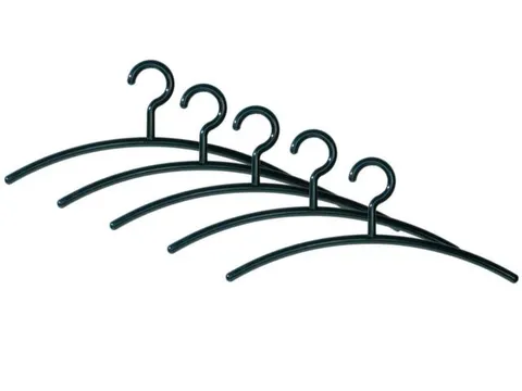 Kleerhangers Kunststof Zwart