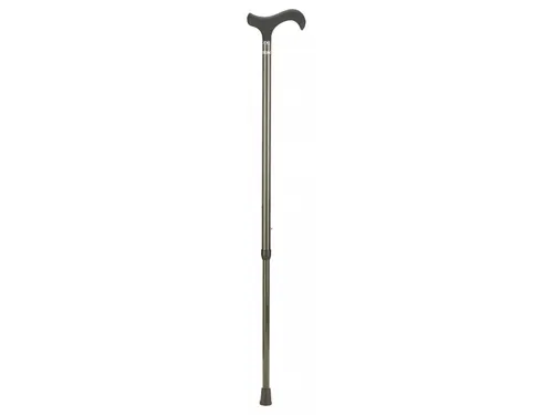 Wandelstok Able2 carbon soft derby handvat zwart