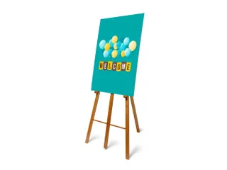 Ezel Hardhout Lichtbruin voor Krijtbord of Paneel met print - 6