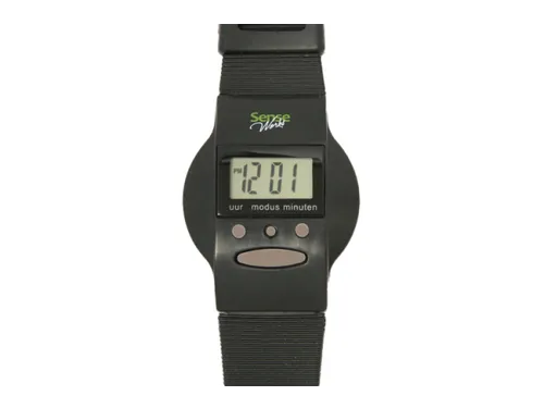 Horloge Senseworks Nederlandssprekend 12/24 zwart