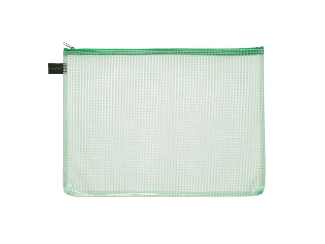 Trousse Foldersys A4 EVA sans PVC vert transparent