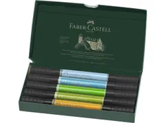 Tekenstift Faber-Castell Pitt Artist duo marker Animals etui 5stuks kl