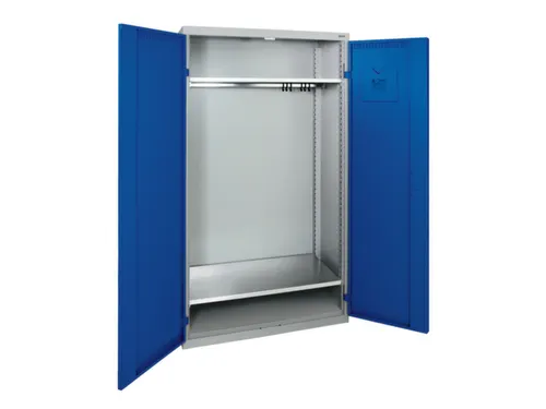 Garderobekast 1800x1000x500mm 1vak Staal Romp Ral7035 Front Ral5010