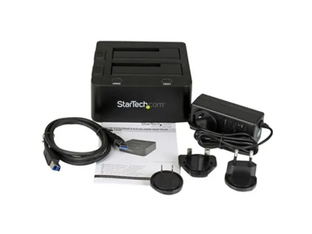 USB 3.0 Dual SATA HDD/SSD Docking station met UASP