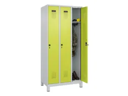 locker,HxBxD 1950x900x500mm,3vak,vak B 300mm,draaigrendel,voeten
