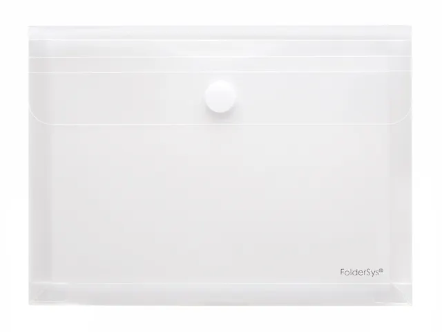 Enveloptas Foldersys A5 PP transp + expansievouw 30mm Velcro Omslag Me