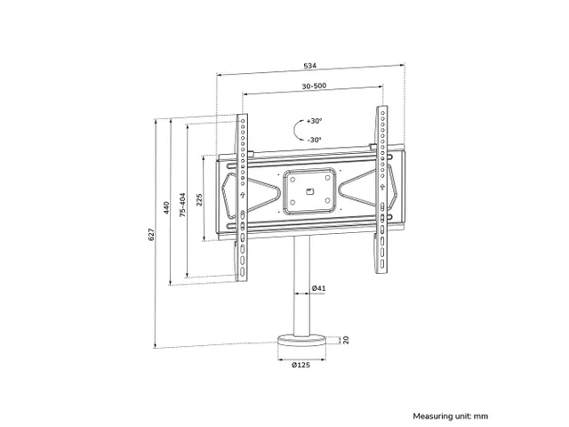 Neomounts DS42-430BL14 Support de bureau pour écran à poser 1 écran