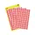 Etiket Avery Zweckform 3010 Rond Ø8mm Rood 416 Stuks