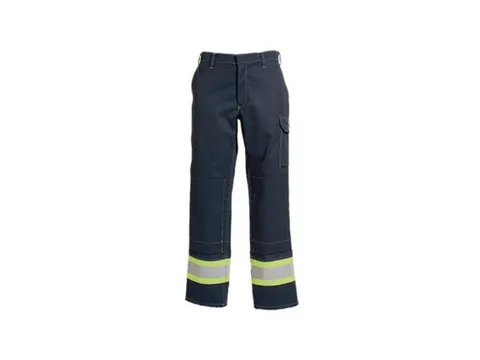 Tranemo 5727 werkbroek, marineblauw/fluo geel, maat 34, per stuk