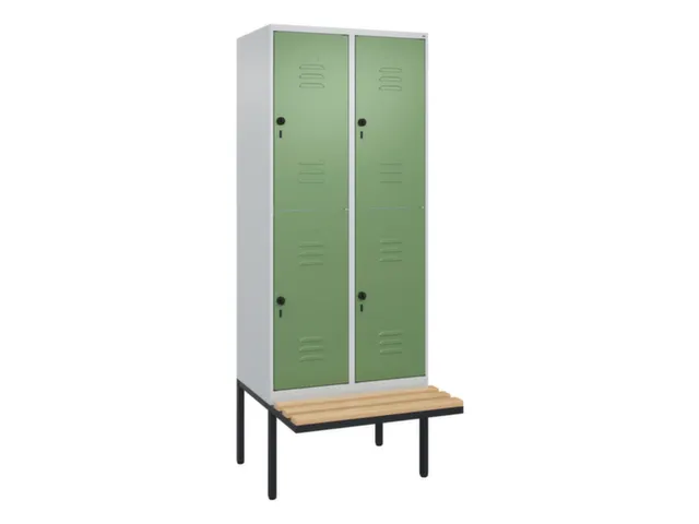 Dubbeldekse dekenkist,HxBxD 2120x800x815mm,2x2vak.,vak B 400mm