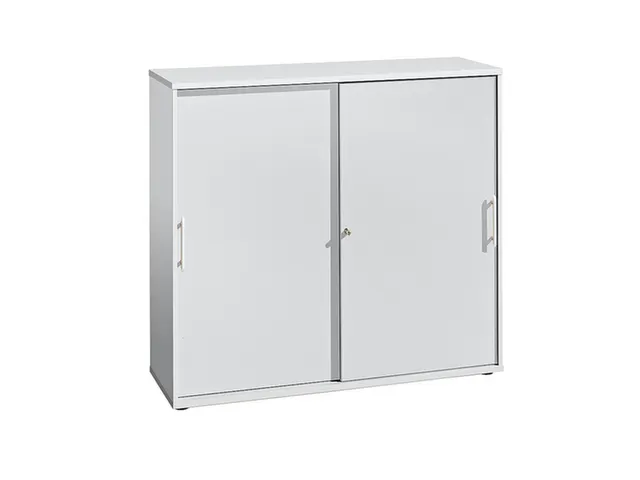 schuifdeurkast,HxBxD 1100x1200x400mm,2xhouten vloer,golfgreep