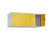 opzetkast,v. locker,4vak.,vak B 300mm,HxBxD 500x1200x500mm