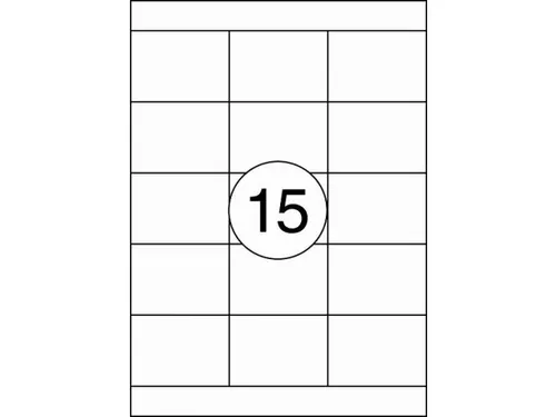 Etiket Rillstab 70x50.8mm Wit