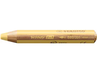 Kleurpotloden STABILO 880 woody 3 in 1 multitalent pastel geel - 3