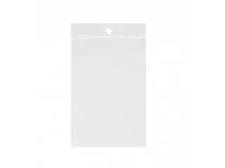 Gripsealzak 160x250mm Transparant 50 micron ldpe 5mm ophanggat - 4