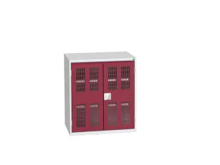 universele kast,HxBxD 900x800x550mm,2xStalen bodem,draaigrendelslot - 1