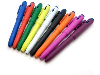 BST J800 Detecteerbare drukpen Wit Schrijfkleur Blauw 25 Stuks - 1
