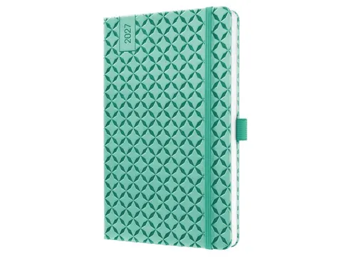 Weekagenda Flair A5 2027 (NL/FR/EN/DU) Mint Green Hardcover