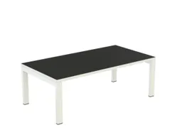 bijzettafel,HxBxD 400x1140x600mm,rechthoekig,4voeten wit