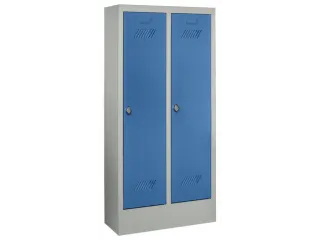 lockerkast v. kinderen,HxBxD 1300x530x300mm,2vak,RAL7035,front RAL5012 - 2