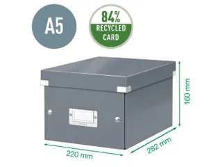 Opbergbox Click & Store 220x160x282mm Wit 84% gerecycled karton - 5