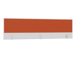 opzetpaneel,v. bureau,aanbouw achter,B 2000mm,Bl-wit,BN3012-oranje - 1