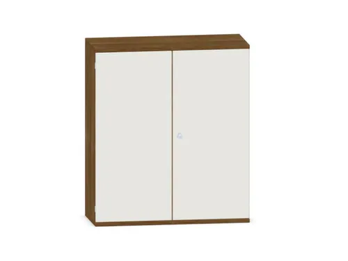 kantoorkast,HxBxD 1150x1000x430mm,decor romp noten,decor front wit