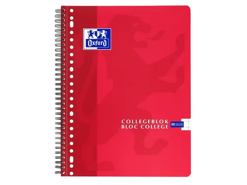 Collegeblok Oxford School Scribzee A4 23-Gaats Ruit 10Mm 80Vel Assorti