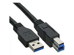 Kabel Inline USB-A USB-B 3.0 M 0.5 meter zwart