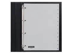 Tabbladen Quantore A4 4-Gaats 1-12 Genummerd Grijs Pp